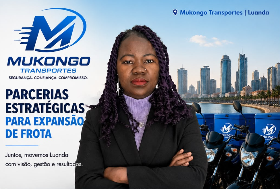 Mototaxista Mukongo em ambiente urbano de Luanda